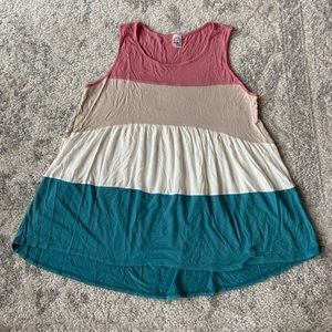 Shein Striped Tank Top XL